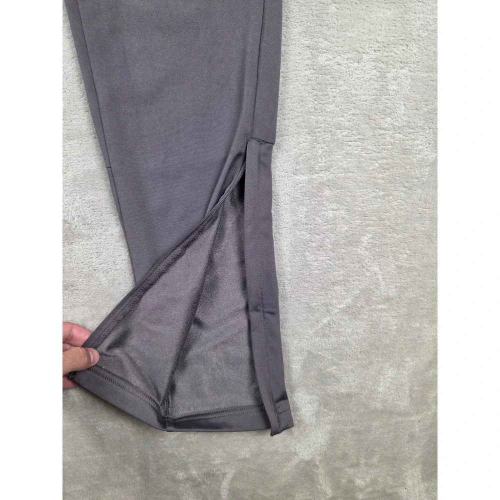 Adidas Track Pants Mens Small Gray Ankle Zip Logo Athletic Joggers KD3637 *Read
